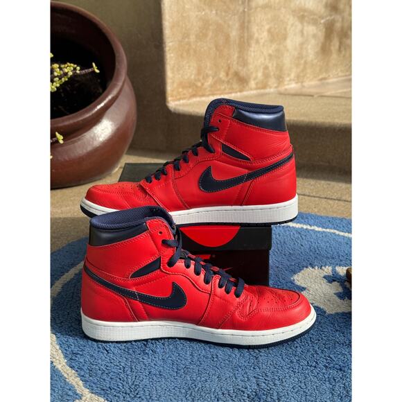 Air Jordan 1 David Letterman Size 9.5 Pre Owned - Picture 3 of 7